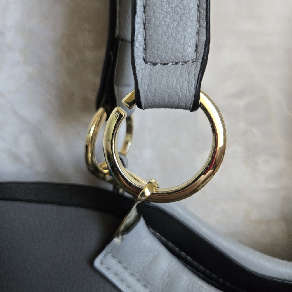 ANTONIO MELANI Gray Structured Tote Bag - Picture 6 of 8